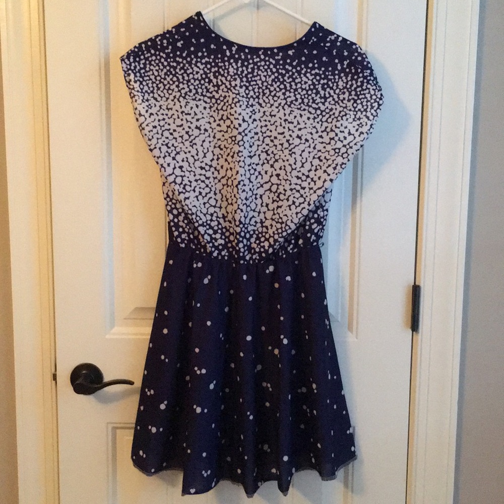 Adorable blue and white dress